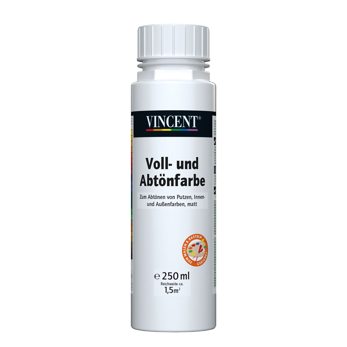 Vincent Voll- und Abtönfarbe weiß 0,25 L