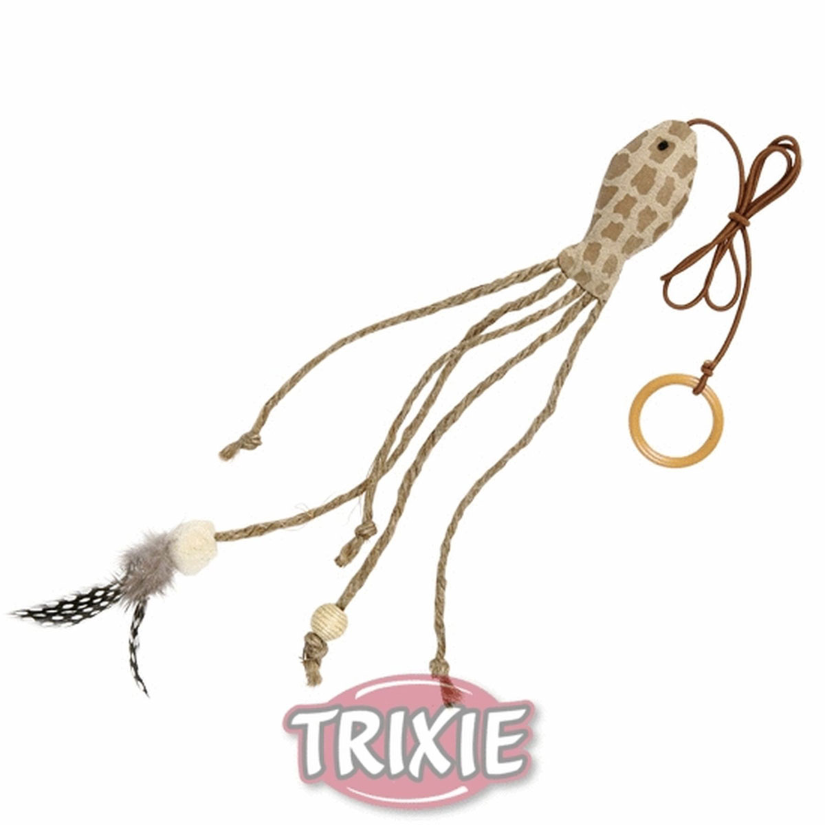 Trixie  Cat Catnip Fisch am Gummiband 27 cm/57cm