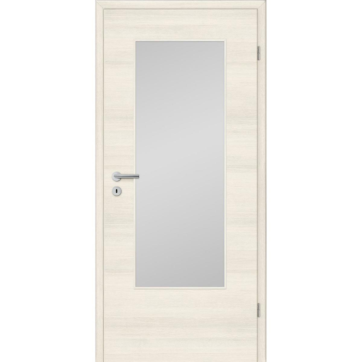 Borne Zimmertür CPL Berglärche quer mit Lichtausschnitt 86 x 198,5 cm DIN rechts