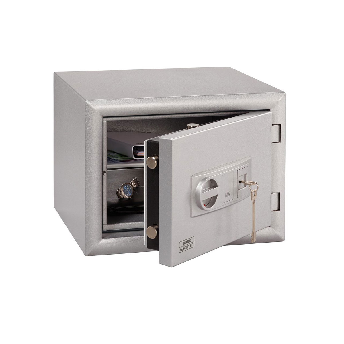 Burg Wächter Wertschutzschrank MTD 740 K 50 x 38 x 46,2 cm silber Bild 1