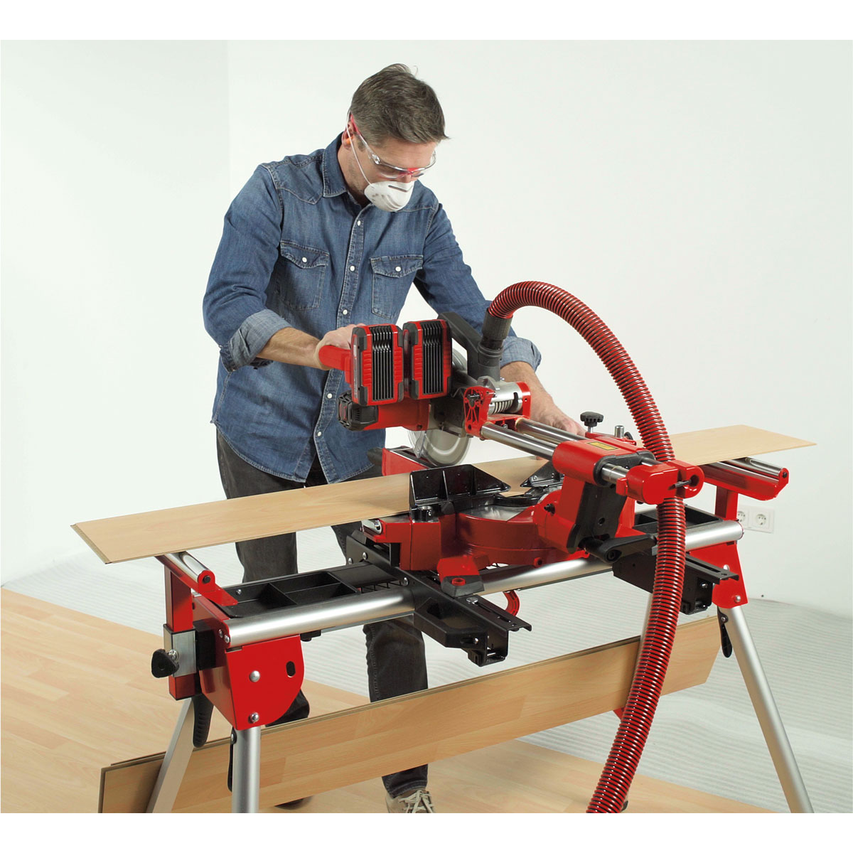 Einhell Akku-Zug-Kapp-Gehrungssäge TE-SM 36/210 Li-Solo Bild 3