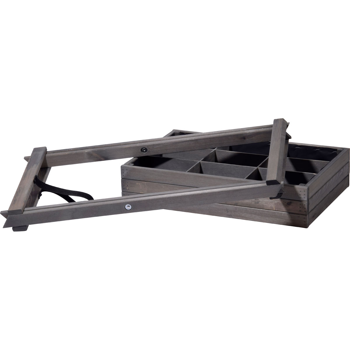 dobar Hochbeet faltbar 58 x 38 x 75 cm grau Bild 3