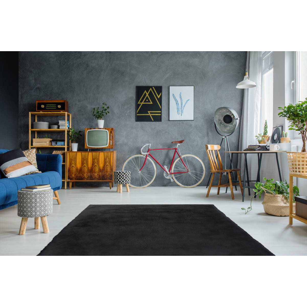 Hochflorteppich „Rabbit 100“, anthrazit  Bild 2