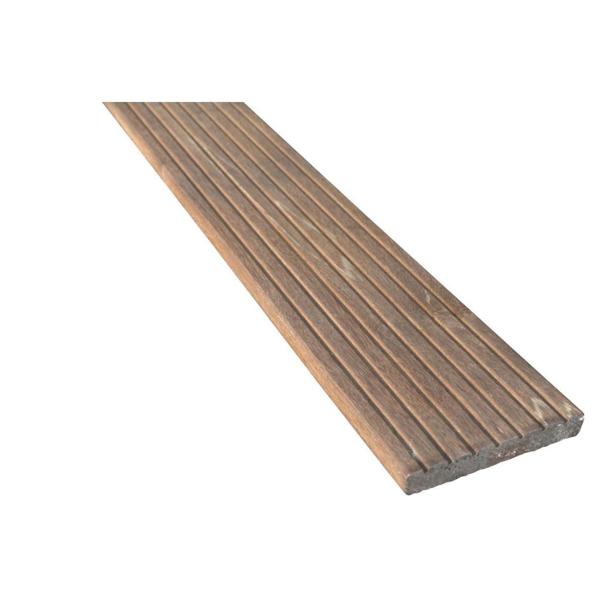 Terrassendiele Bangkirai genutet/geriffelt 274 x 14,5 x 2,1 cm Bild 2