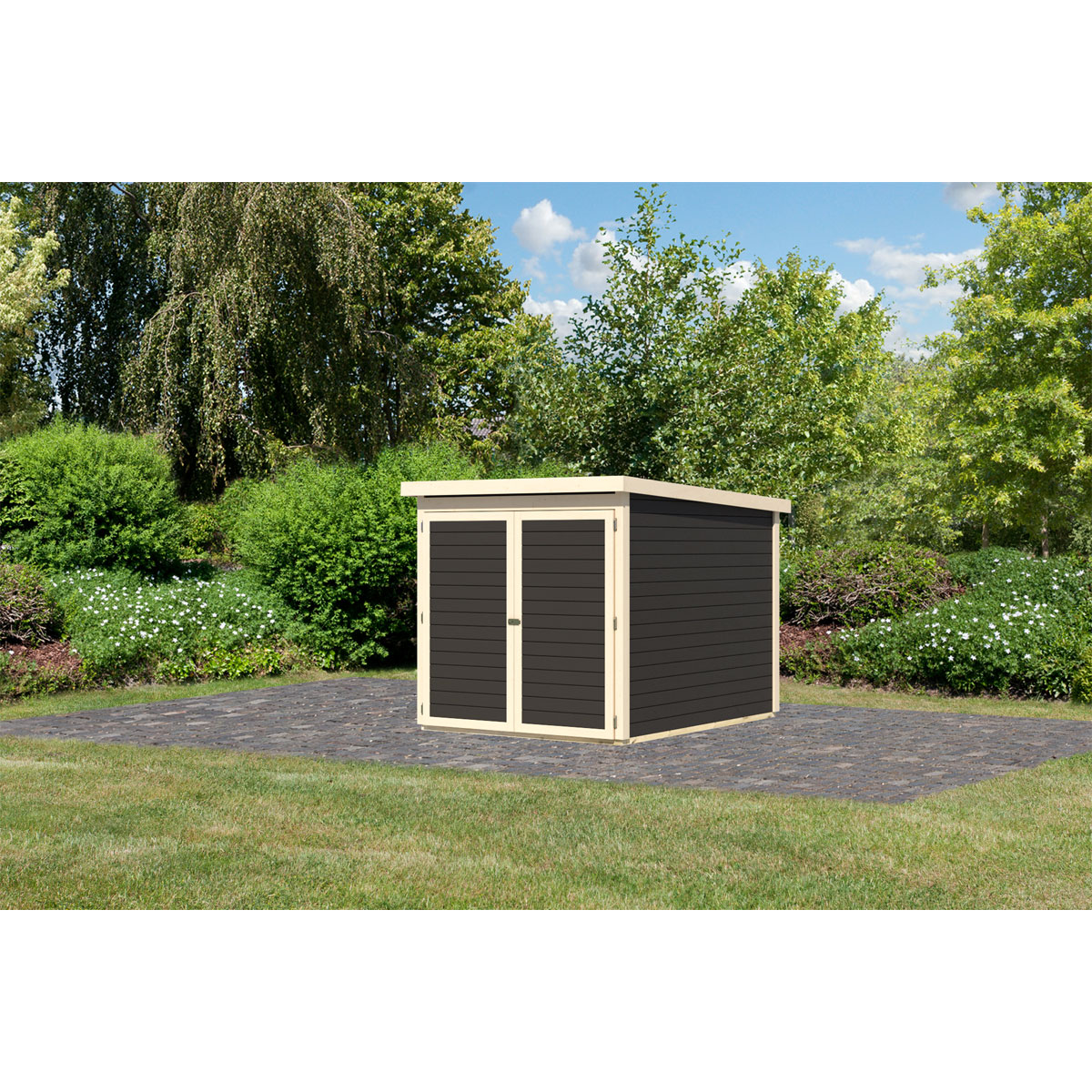 Karibu Fahrradgarage terragrau Bild 3