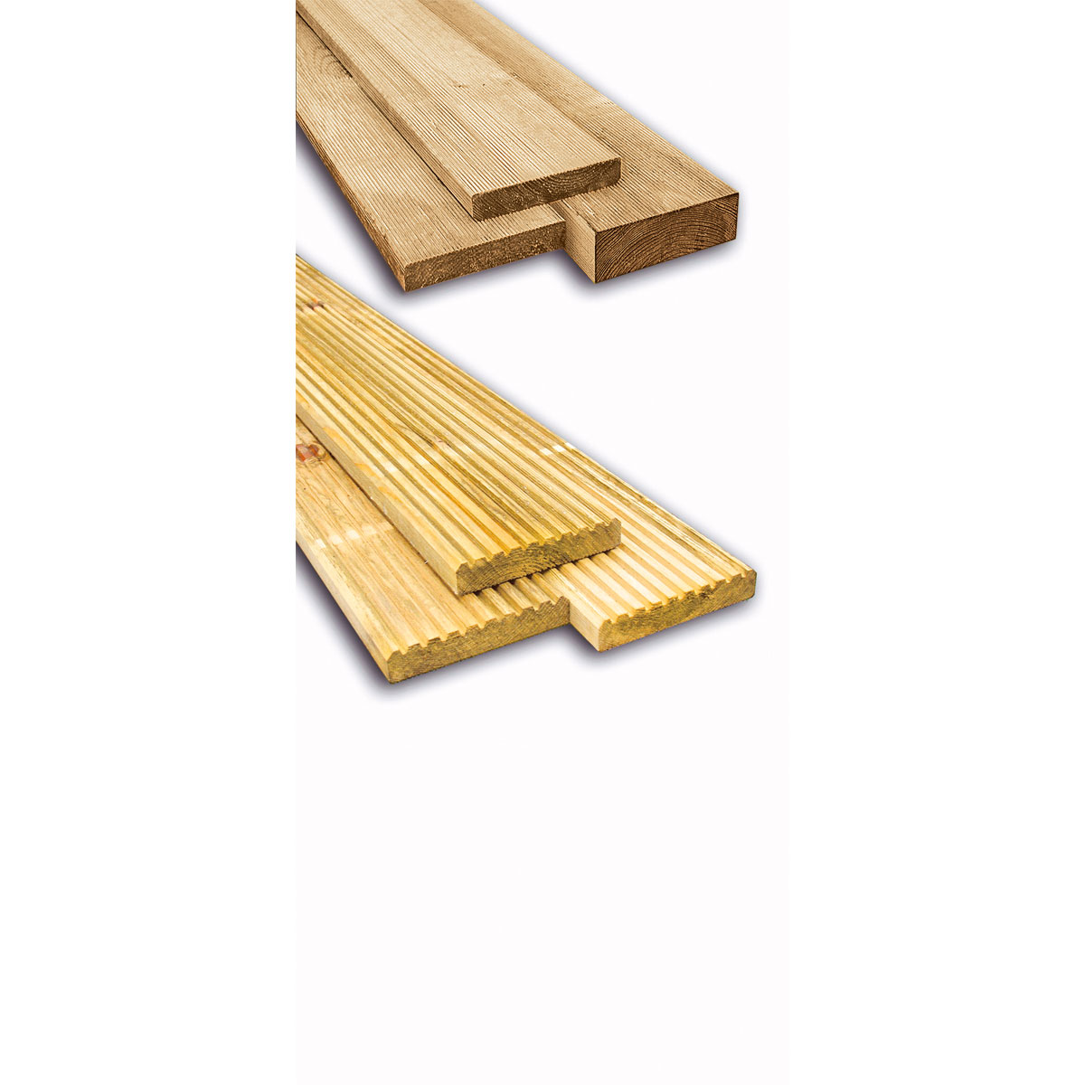 Kiefer-Terrassendiele zweiseitig genutet 200 x 14,6 x 2,6 cm Bild 5