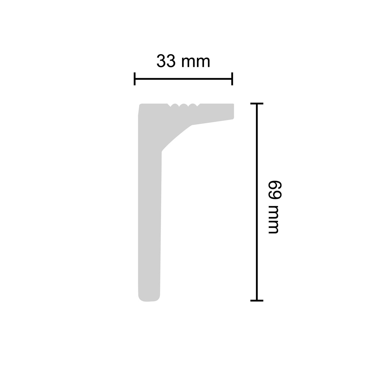Decosa Zierprofil Selma 2 m Bild 3