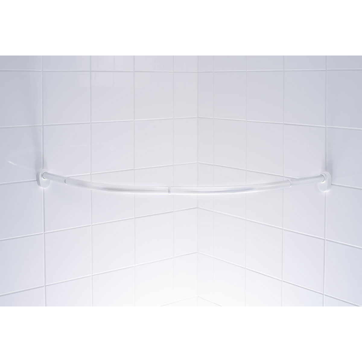 Valblue Rundduschstange Wien, ca. 90x90 cm, ca. Ø 25 mm, Farbe: Weiß