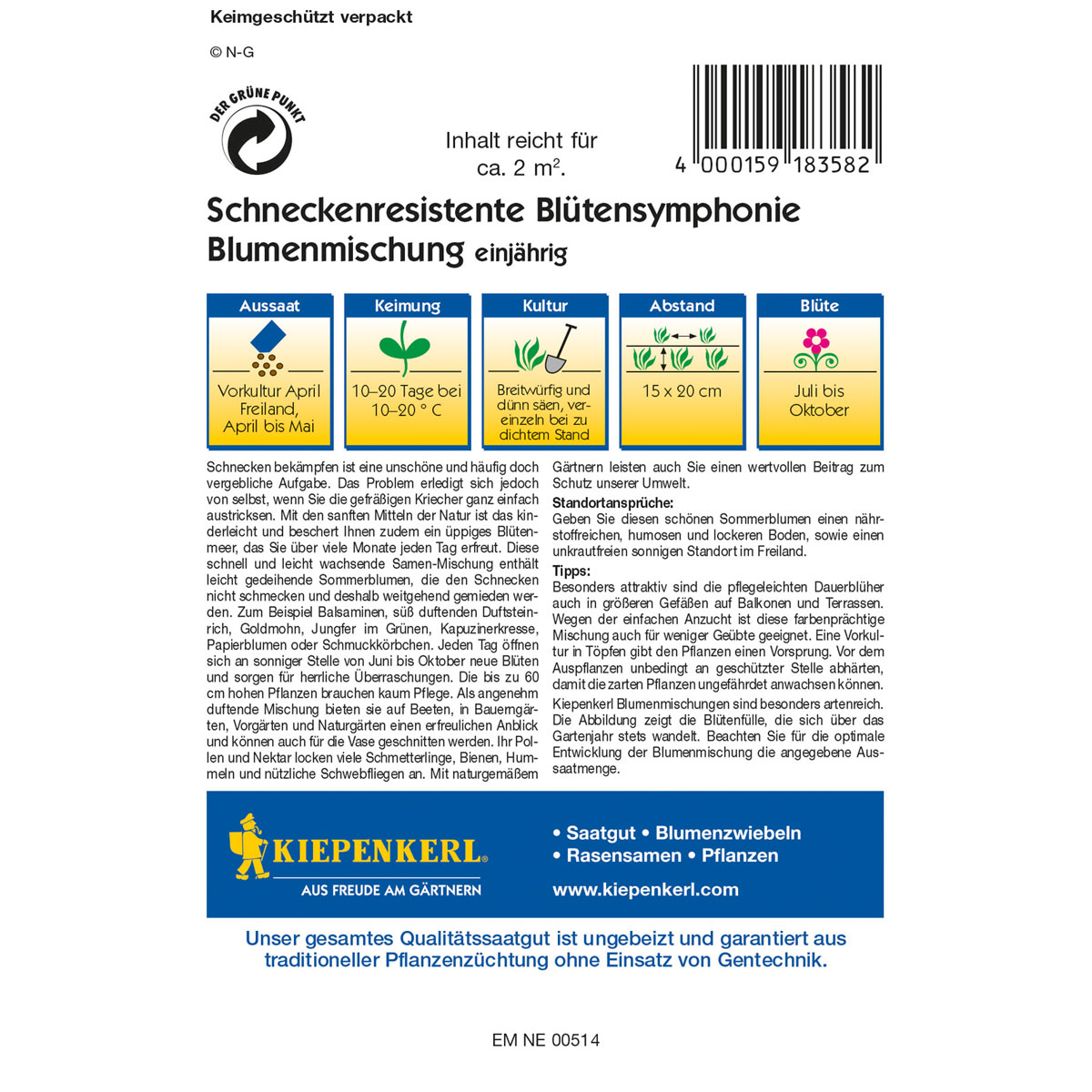 Kiepenkerl Blütensymphonie Schneckenresistent Bild 2