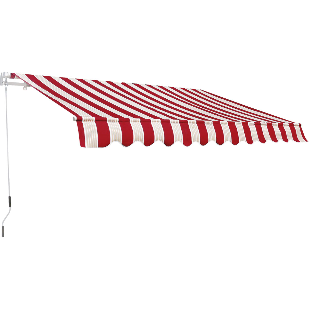 Gelenkarmmarkise Nizza rot-weiss 300 x 200 cm Bild 2