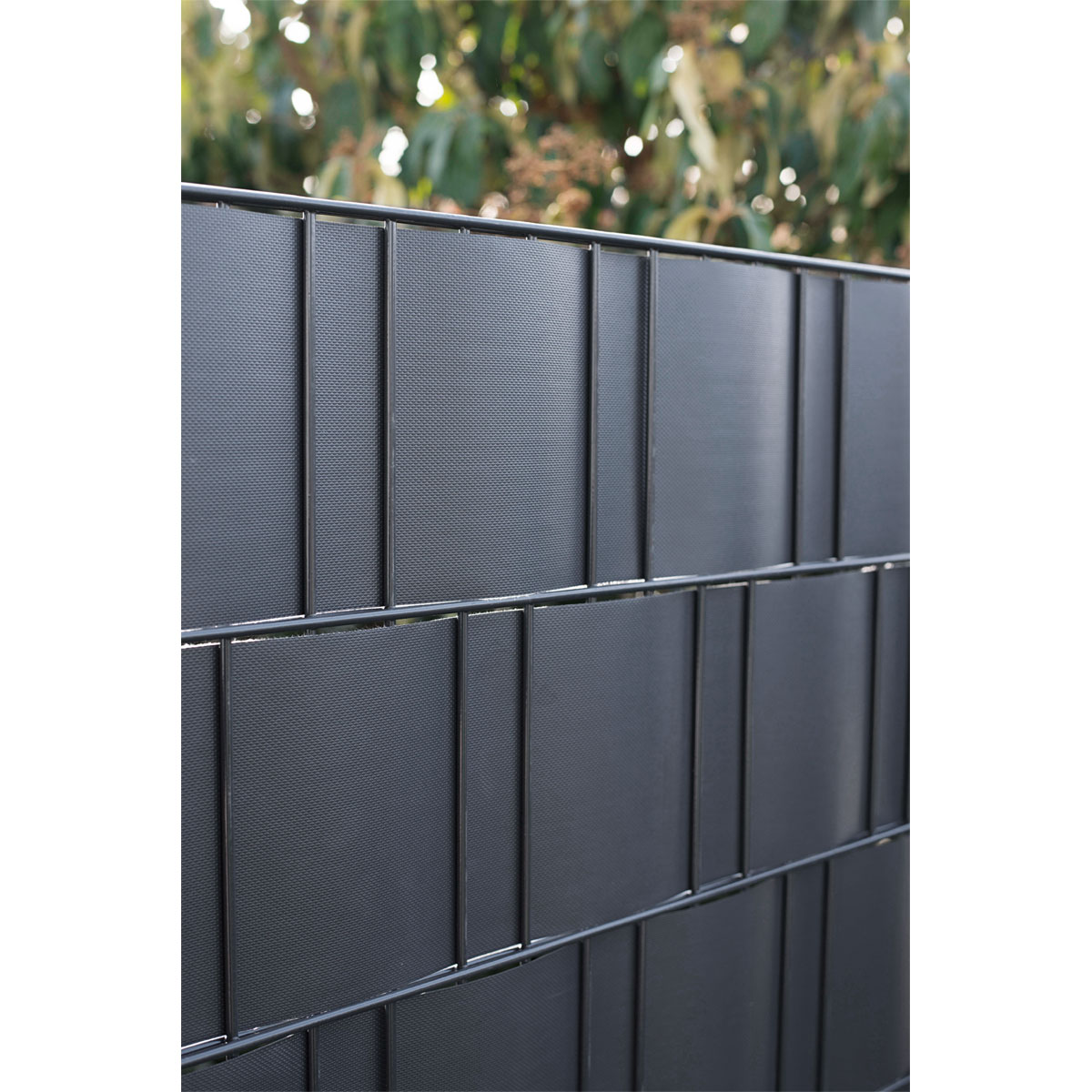 Sichtschuzstreifen PVC 19 x 3500 cm anthrazit Bild 2