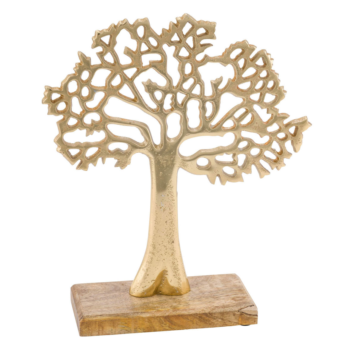 Deko-Baum 33 x 30 x 9 cm goldfarben