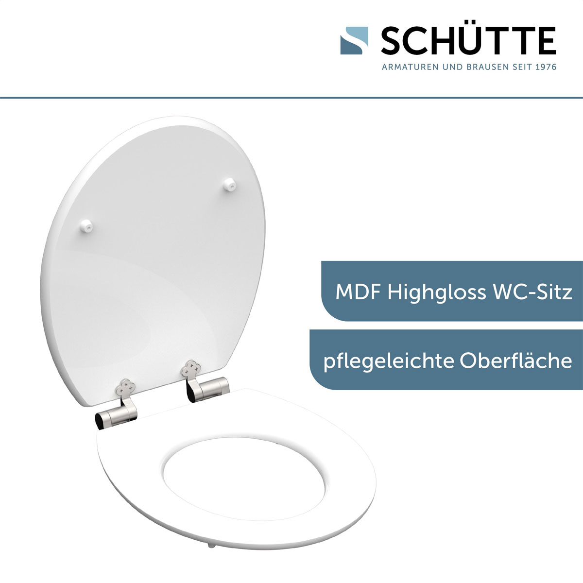 Schütte MDF HG WC-Sitz FLOWERS AND WOOD mit Absenkautomatik Bild 3