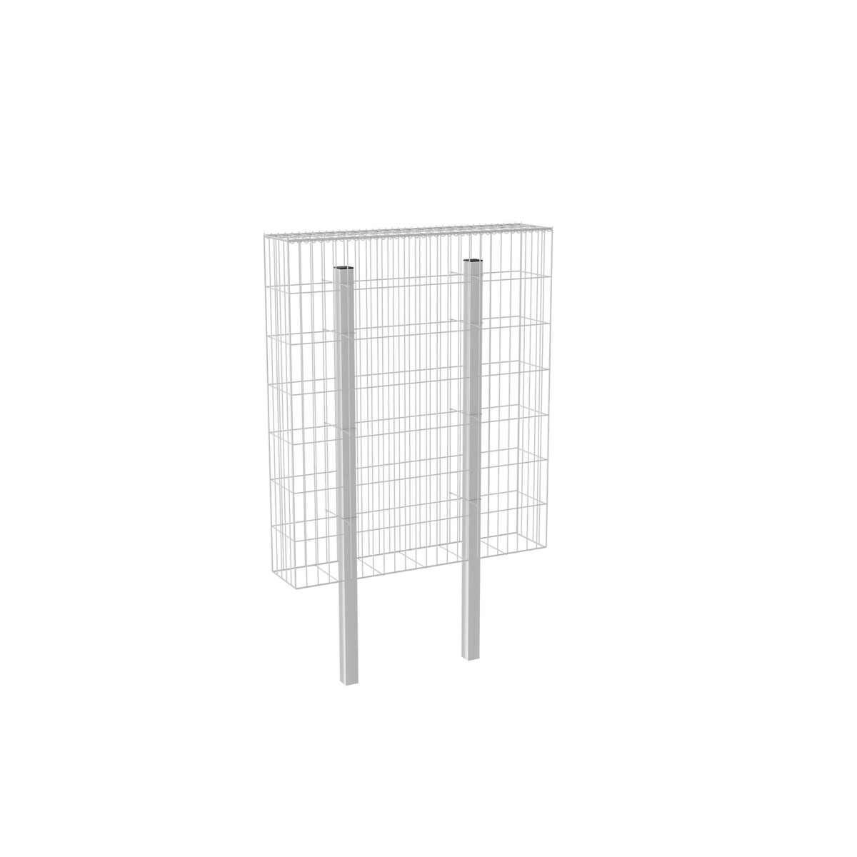 Wilk Gabionen-Zaun 120 x 140 x 25 cm