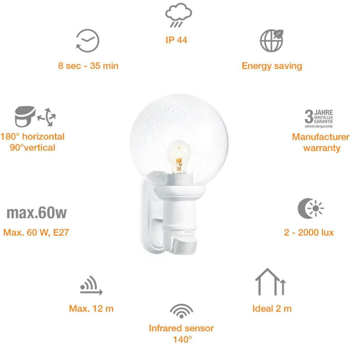 Steinel Aussensensorleuchte L 560 S weiss Bild 2