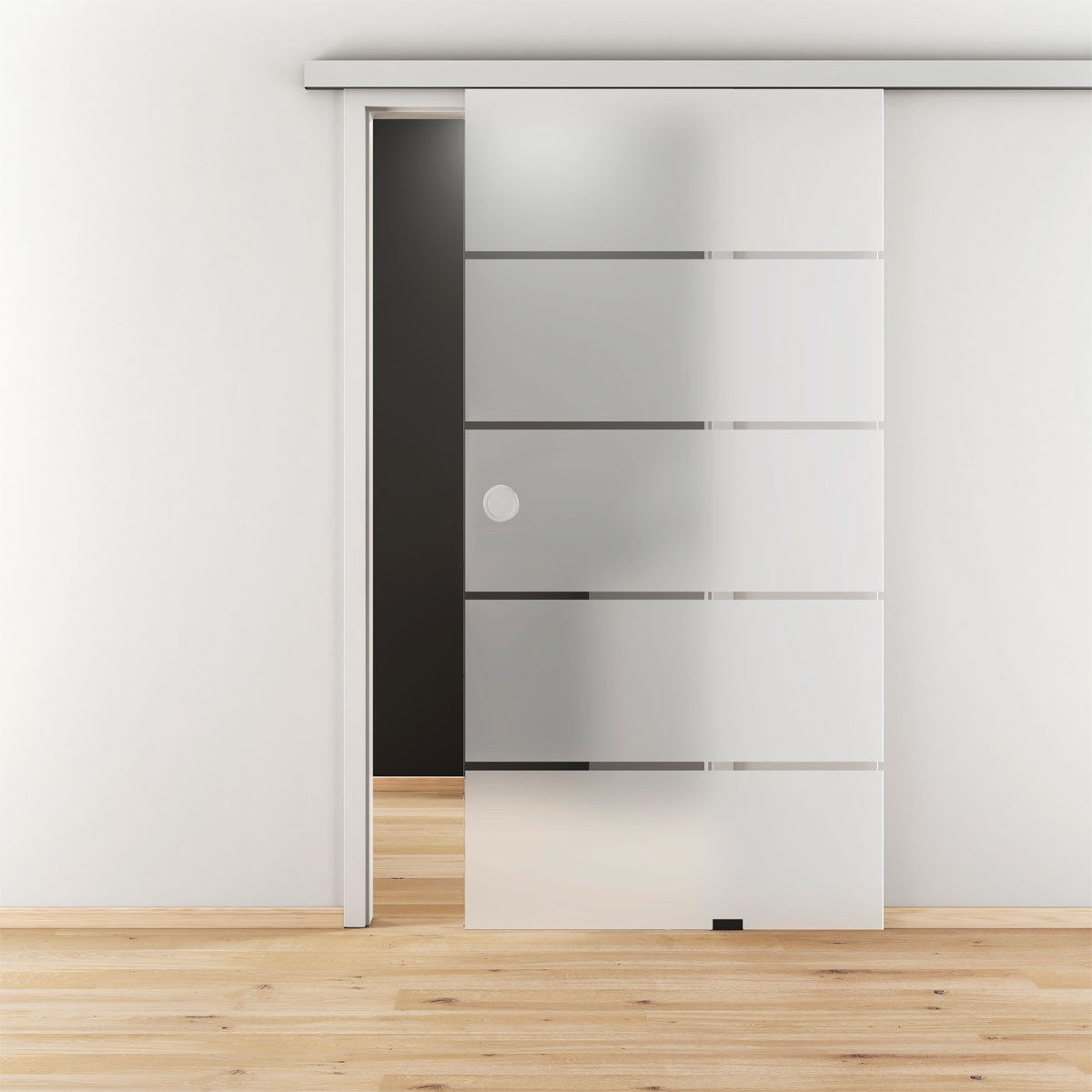 Novadoors Glasschiebetür-Set Ontario 93,5 x 205,8 cm