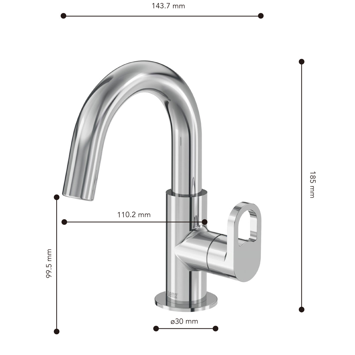 Lenz  Standventil BOW chrom Bild 2