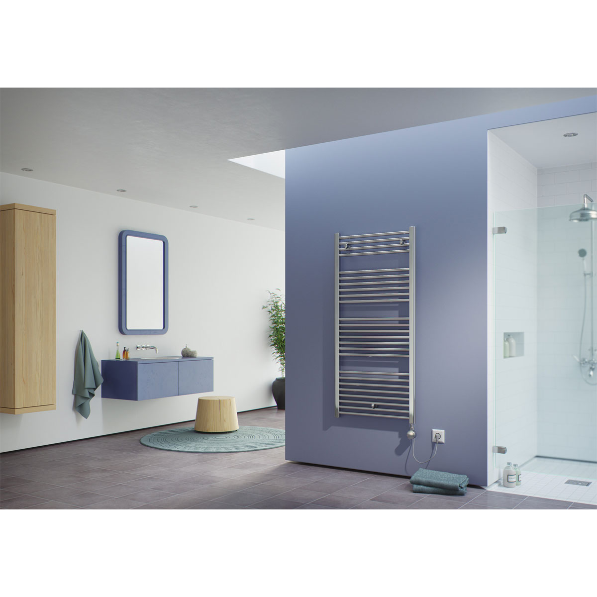 Ximax  Elektrischer Handtuchwärmer C1 916 x 450 mm 300 Watt Typ 5 Chrom