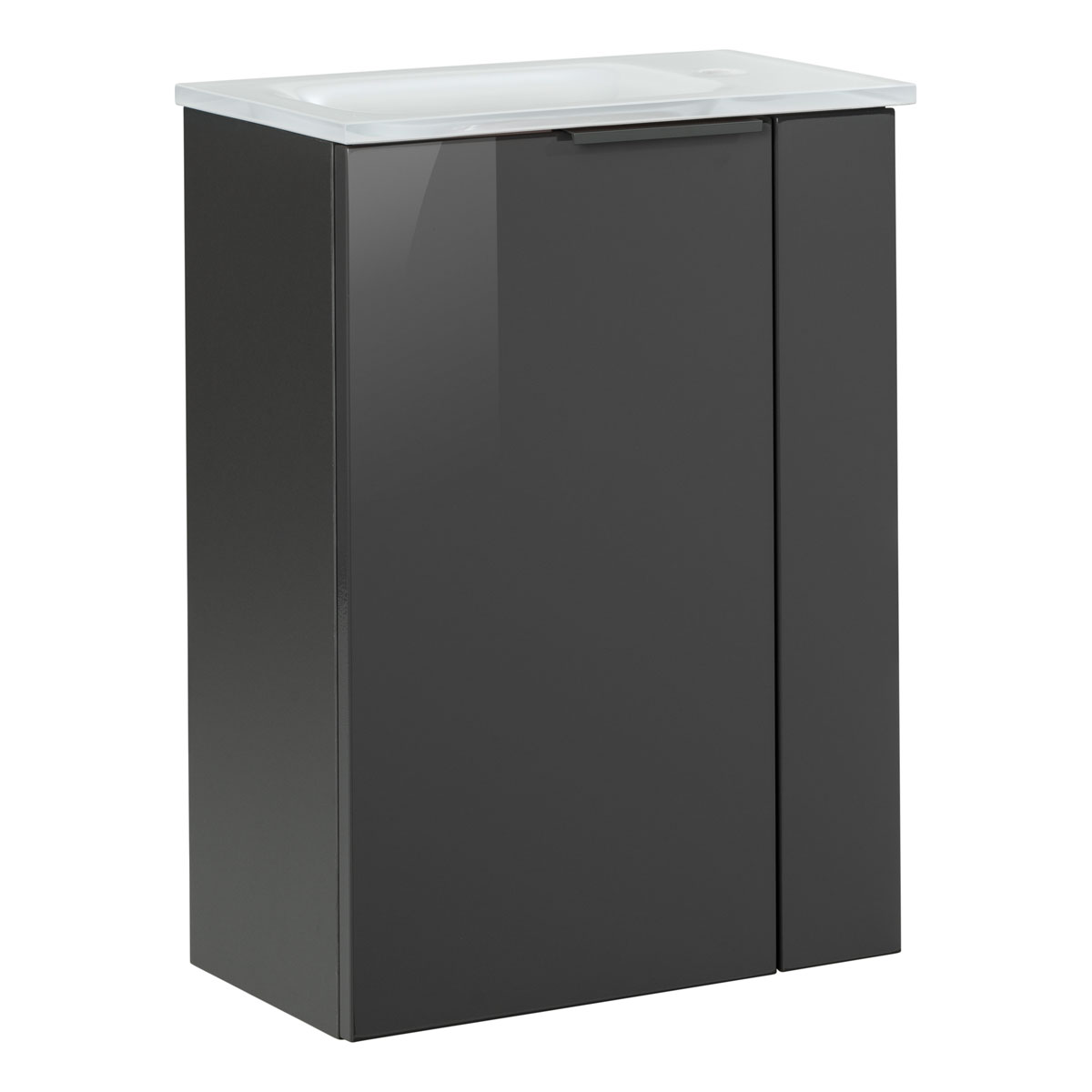 Fackelmann  Gäste-WC Glasbecken SBC 450 x 97 x 250 mm Weiß links wie rechts verwendbar Bild 8