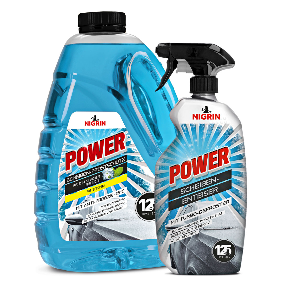 Nigrin Scheiben-Frostschutz und -Enteiser Set POWER 3 L und 0,5 L