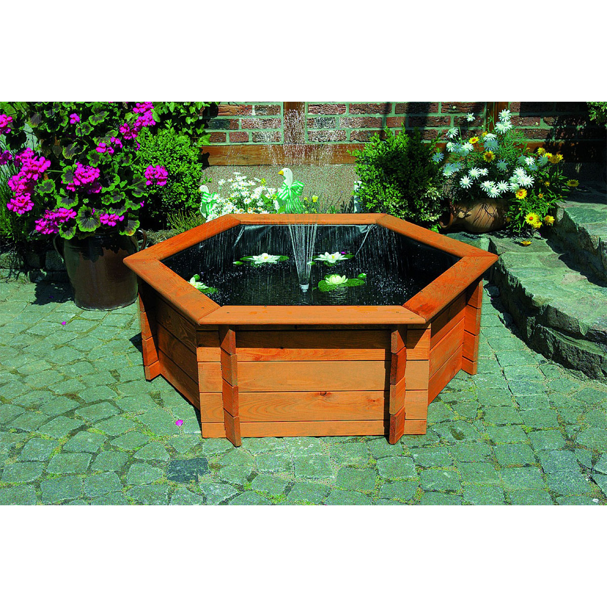 Promadino Sechseck-Hochteich 100 cm