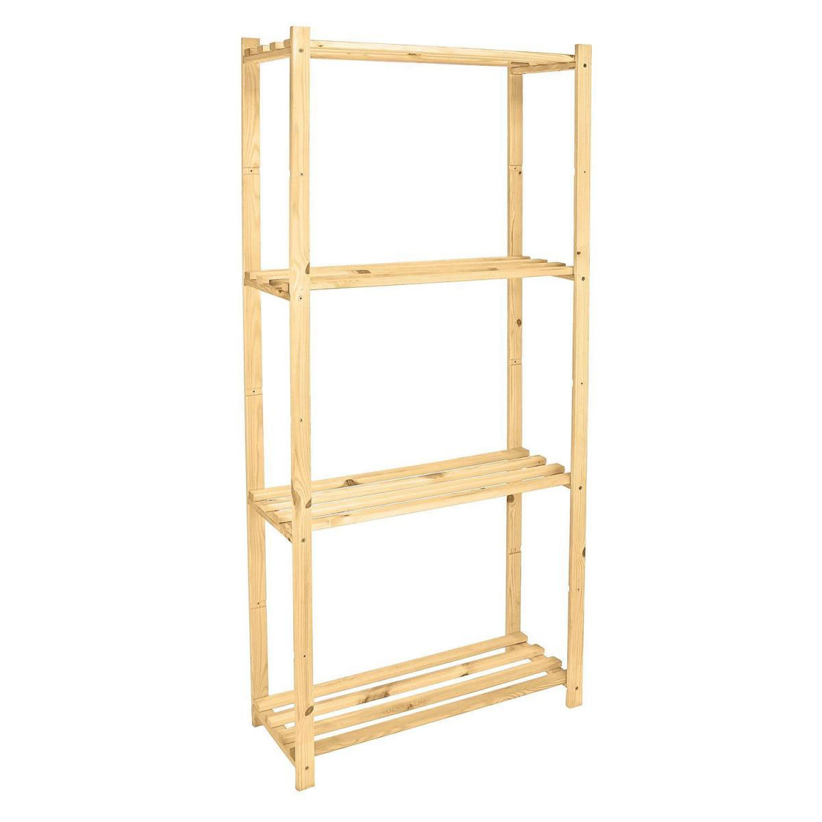 Basic Holzlattenregal mit 4 Böden Basic Holzlattenregal mit 4 Böden