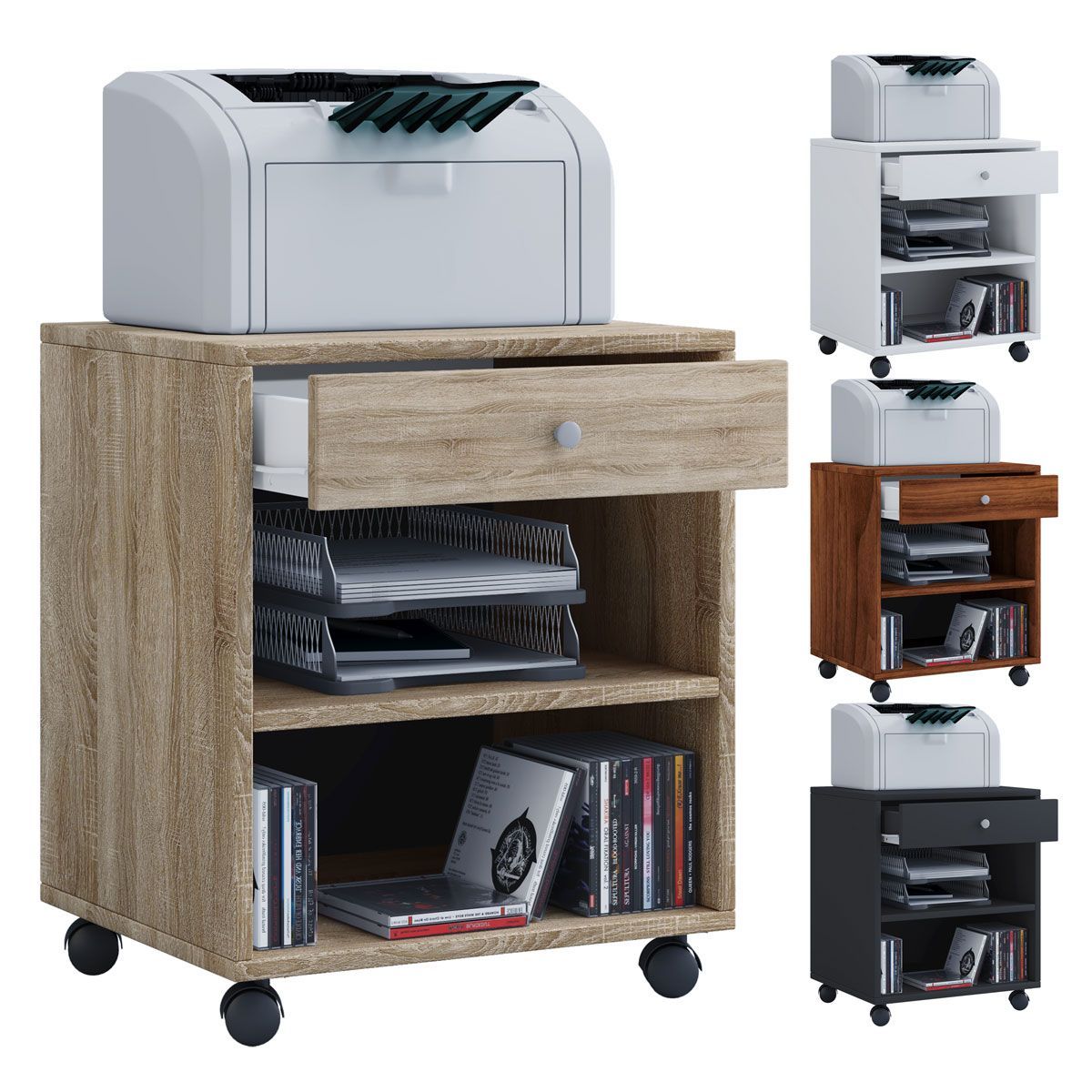 Büro-Rollcontainer Salda weiß Bild 3