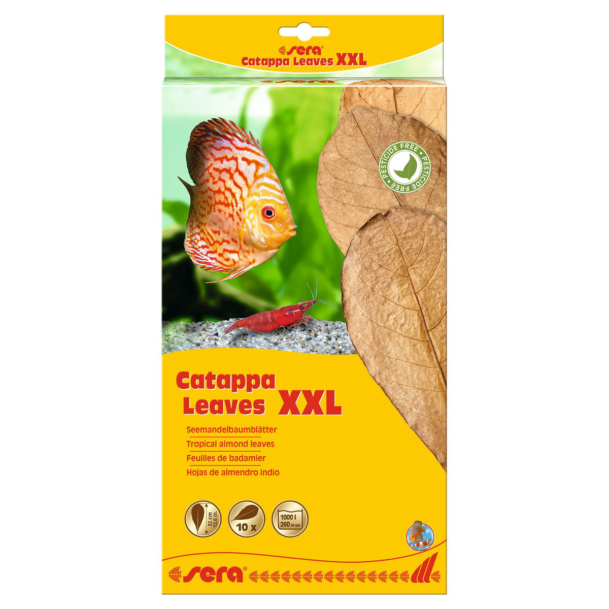 sera Catappa Leaves XXL 10 Stück