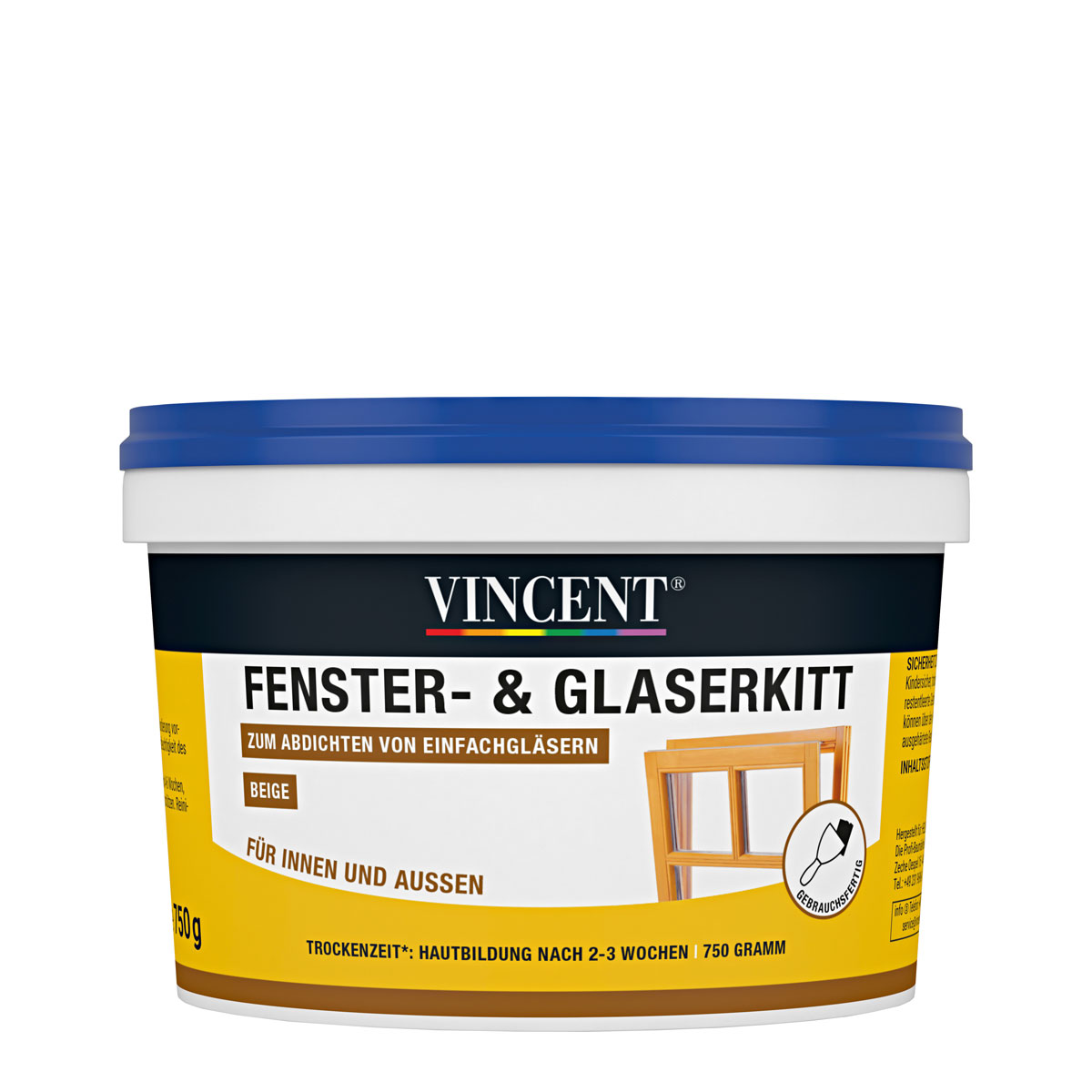 Vincent Fenster- und Glaserkitt 0,75 kg