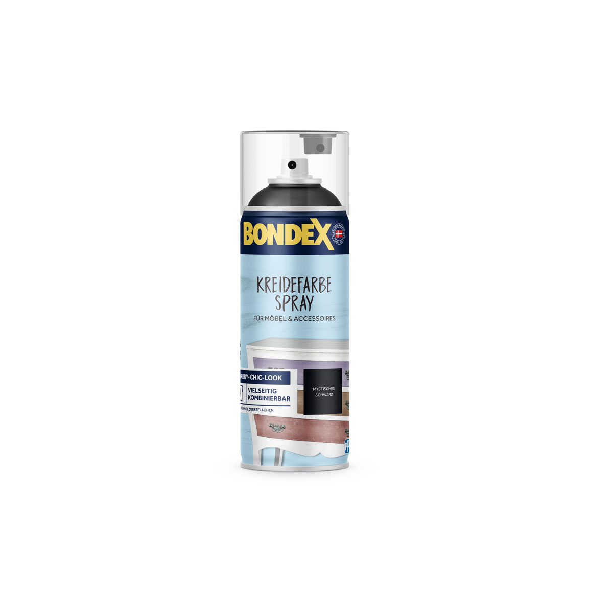 Bondex Kreidefarbe Spray Mystisches Schwarz 0,4 L