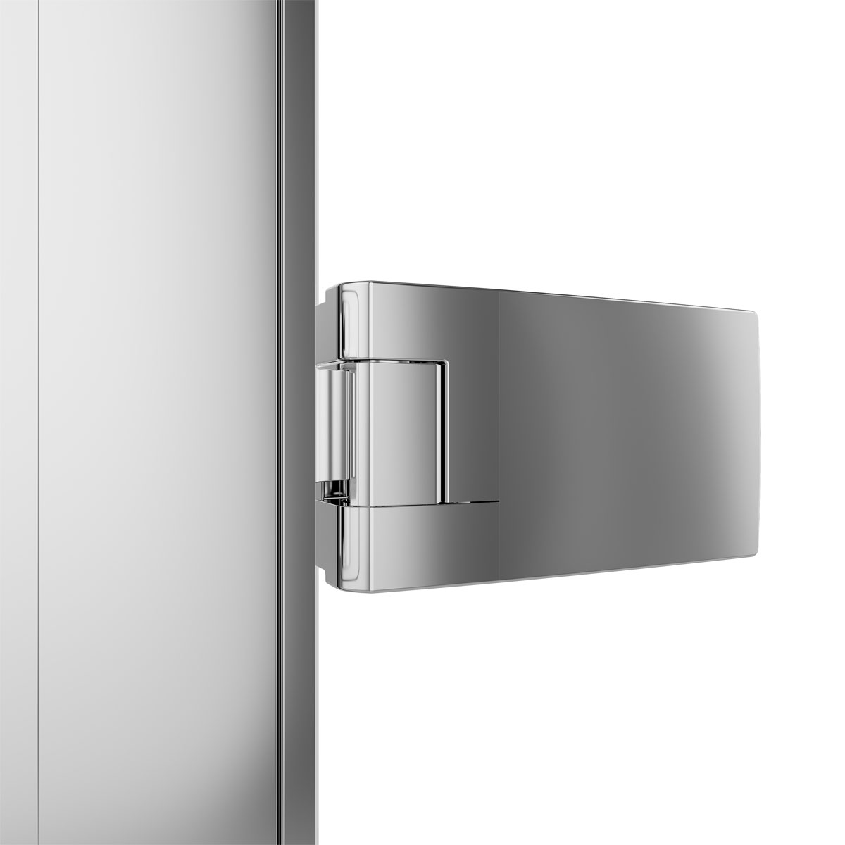 Schulte Drehtür pendelbar mit Seitenwand Toura 80 x 80 x 200 cm chrom Anschlag links Bild 3