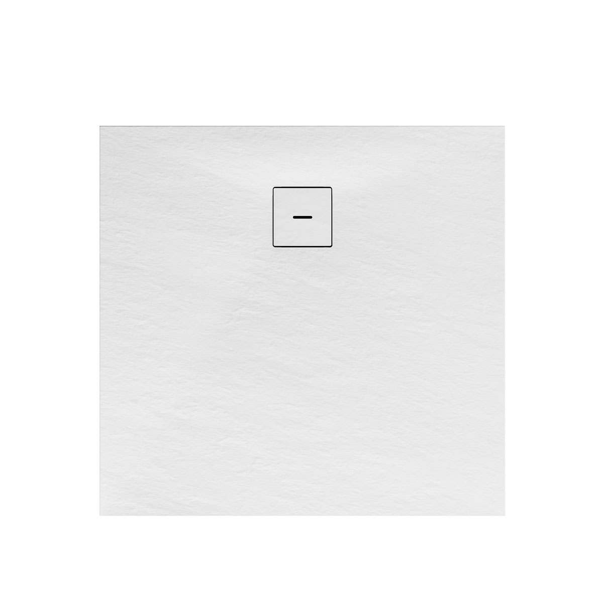 Schulte Eck-Duschwanne Mineralguss Quadrat 90 x 4 x 90 cm Steinstruktur alpinweiß