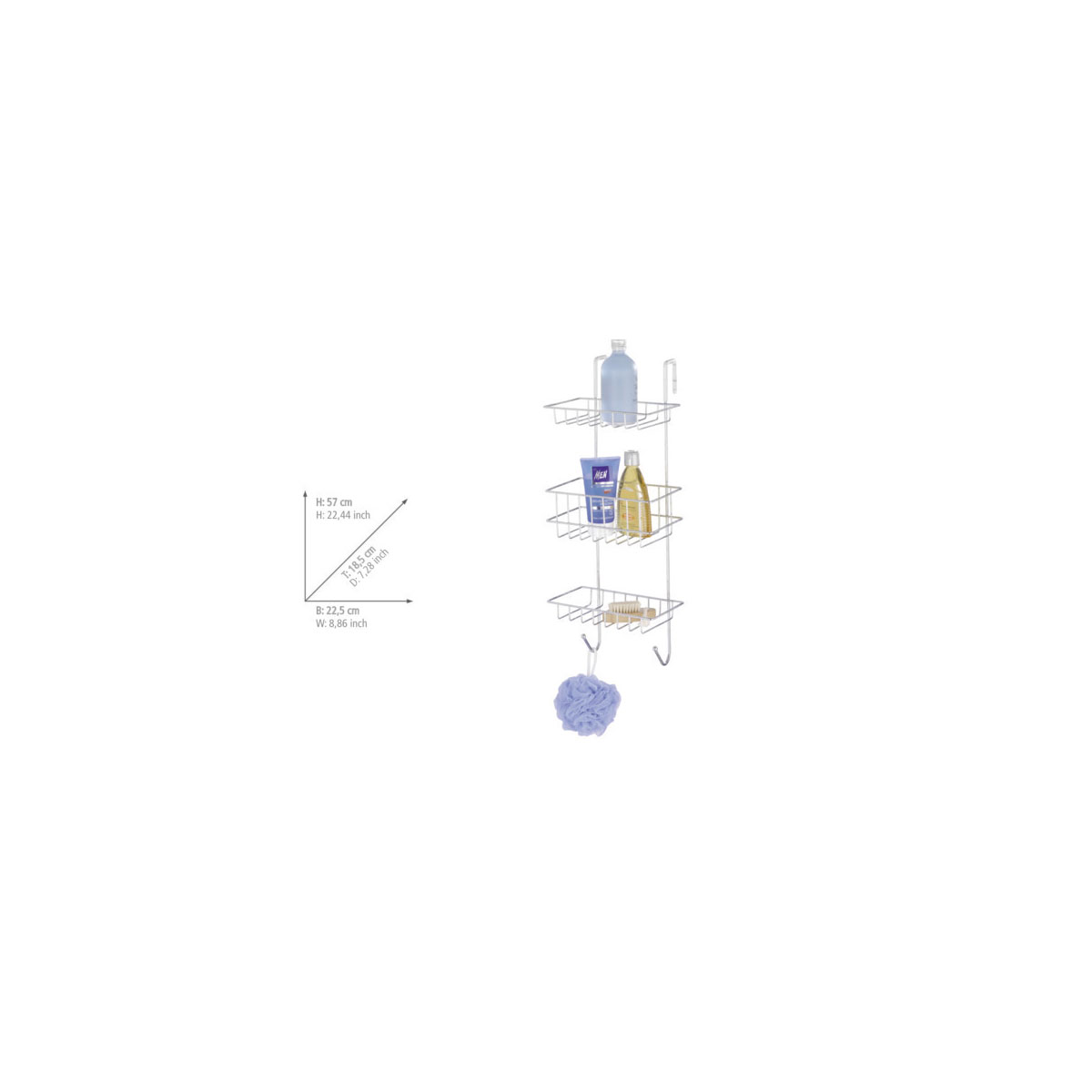 Wenko Duschregal Revigo mit 3 Ablagen Bild 5