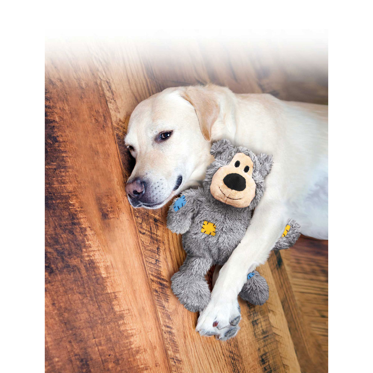 KONG Hundespielzeug Wild Knots Bears 28 cm mit Squeaker farblich sortiert