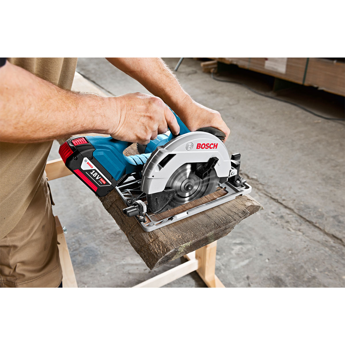 Bosch Professional  Akku-Kreissäge GKS 18V-57 G solo Bild 10