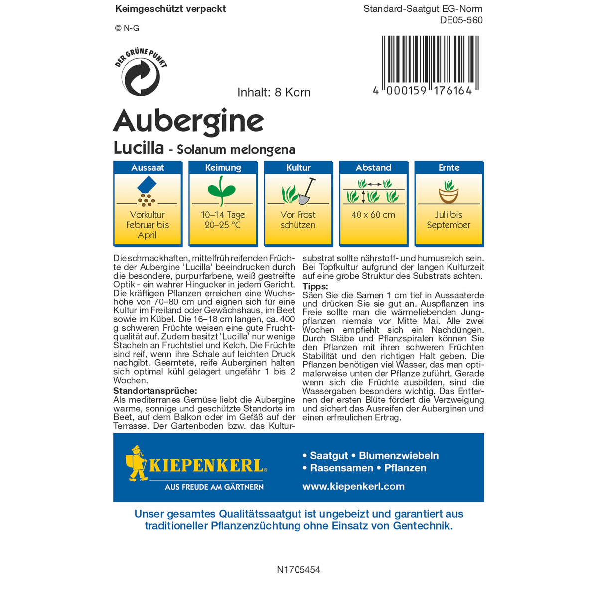 Kiepenkerl Aubergine Lucilla Bild 2