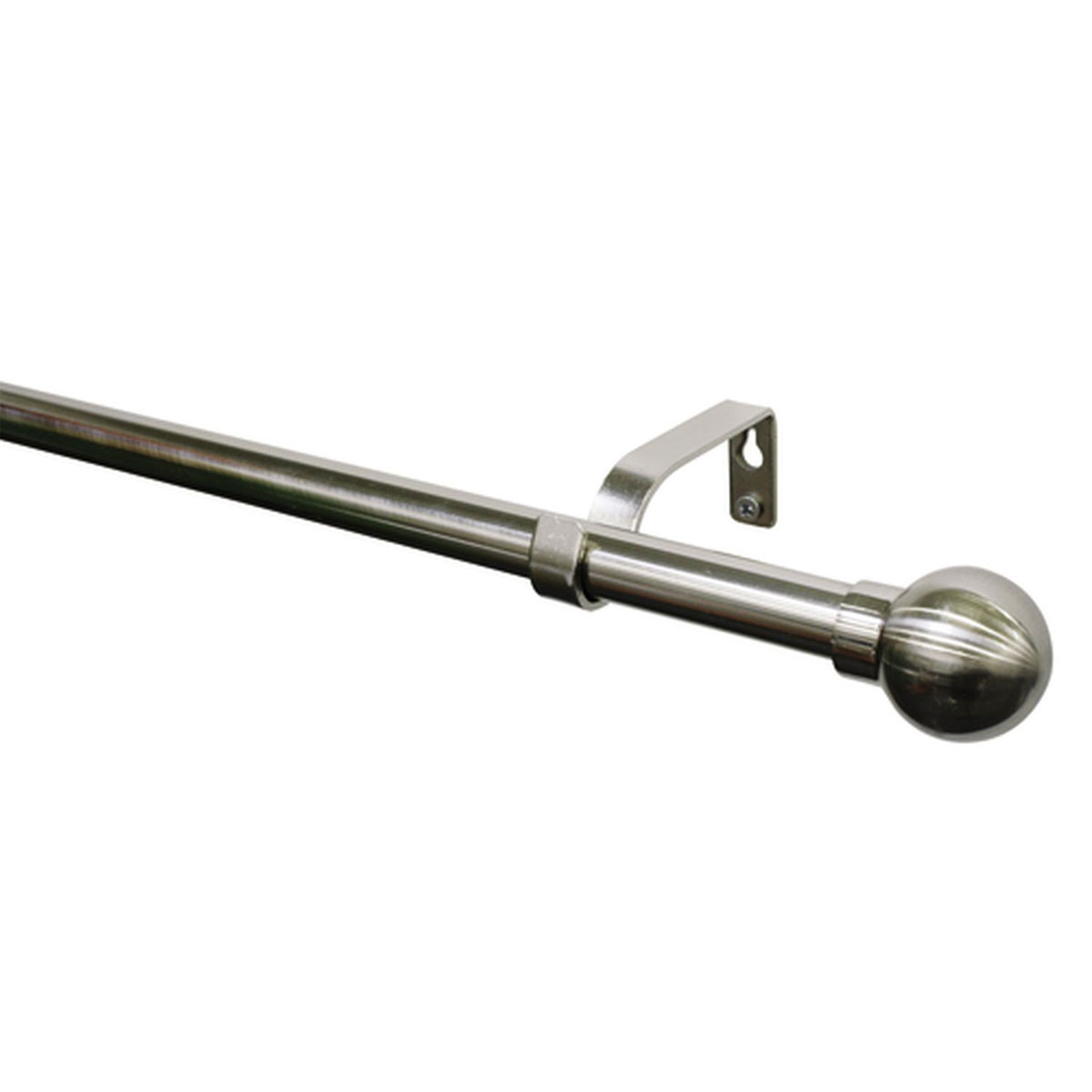 Gardinia Gardinenstange Kugel Durchmesser 16/19 mm 190-340 cm cm Edelstahl-optik