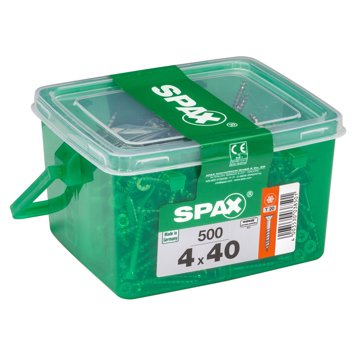 Spax Universalschrauben WIROX Senkkopf 4 x 40 HKB 500 Stück Bild 2