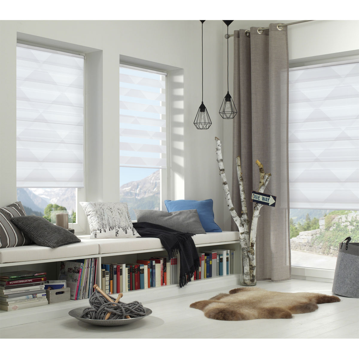 Gardinia EasyFix Doppelrollo Triangle 100 x 150 cm Bild 4