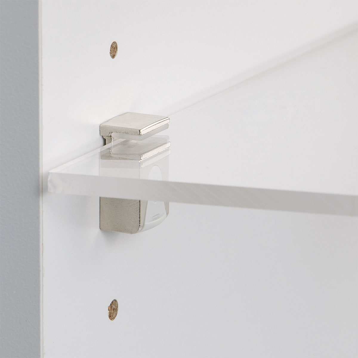 Suki Bodenträger Stahl/Kunststoff Durchmesser 0,5 x 0,8 cm vernickelt 4 Stück Bild 2