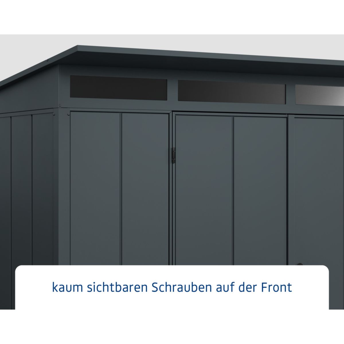 EcoStar  Gerätehaus Elegant-PTyp 3RAL7016 2 flg Bild 4