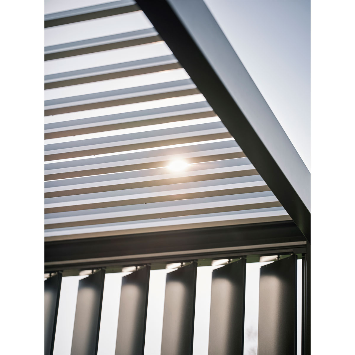 Biohort Lamellenseitenwand Gr. 4m dunkelgrau-metallic Bild 5