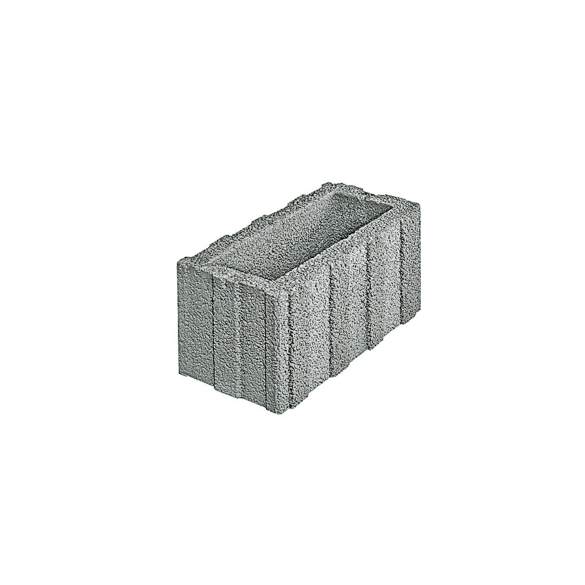 Lusit Pflanzstein Bambinoflor grau 40 x 20 x 20 cm