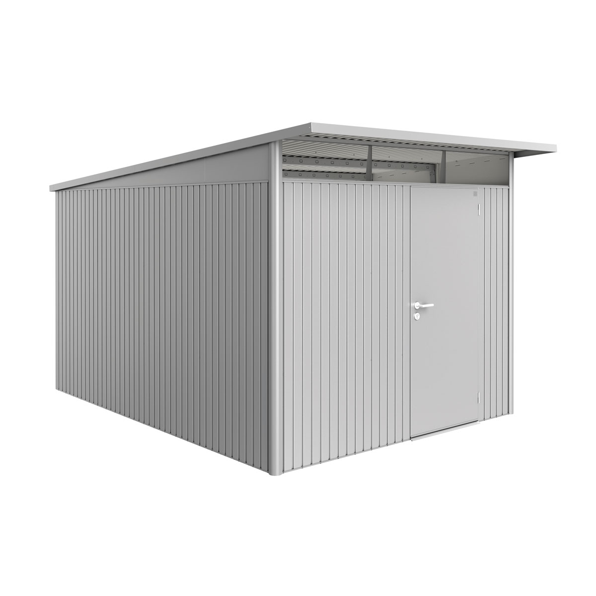 Biohort Gerätehaus AvantGarde A8 silber- metallic mit Standardtür