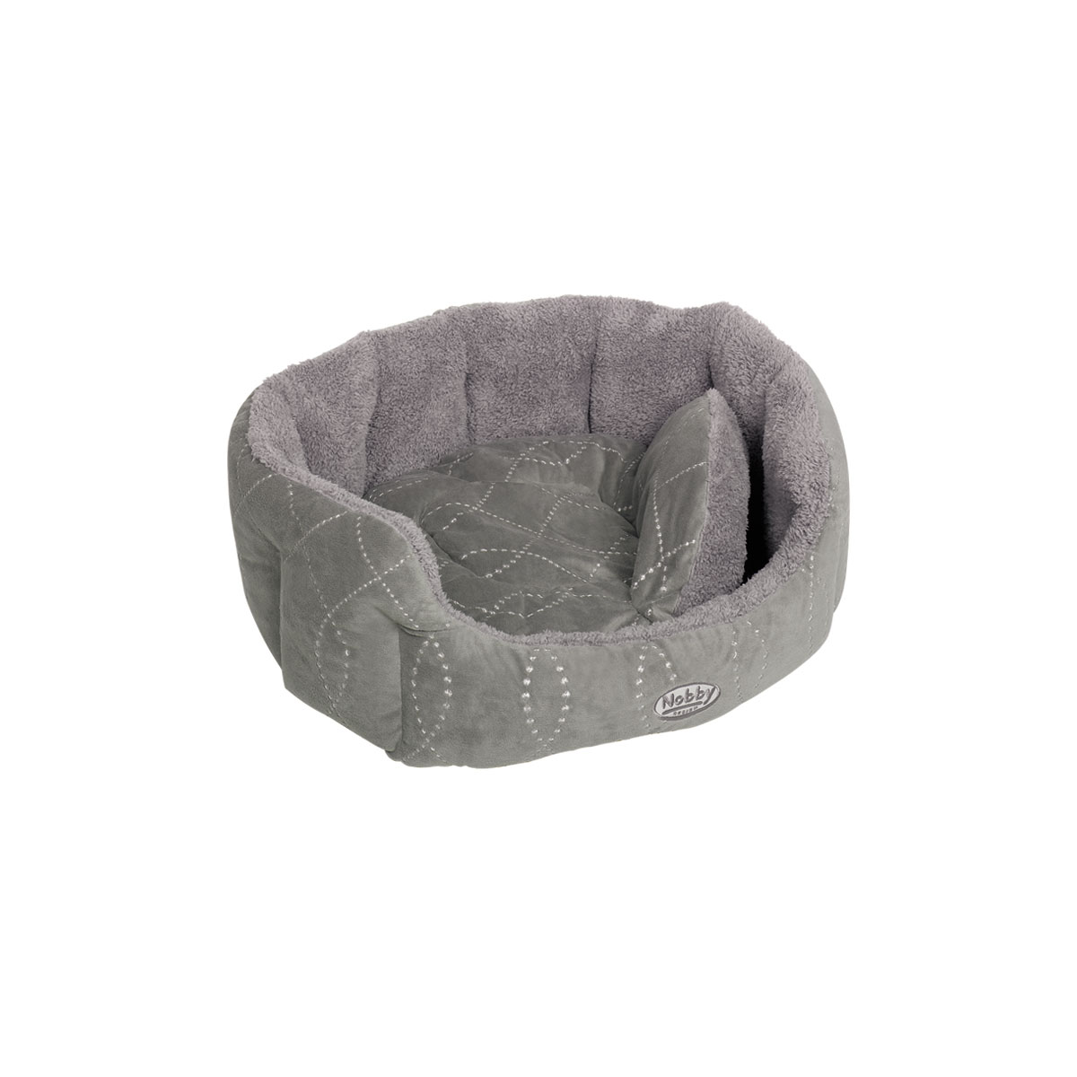 Nobby Komfort-Bett Ceno oval 55 x 50 x 21 cm grau Bild 1