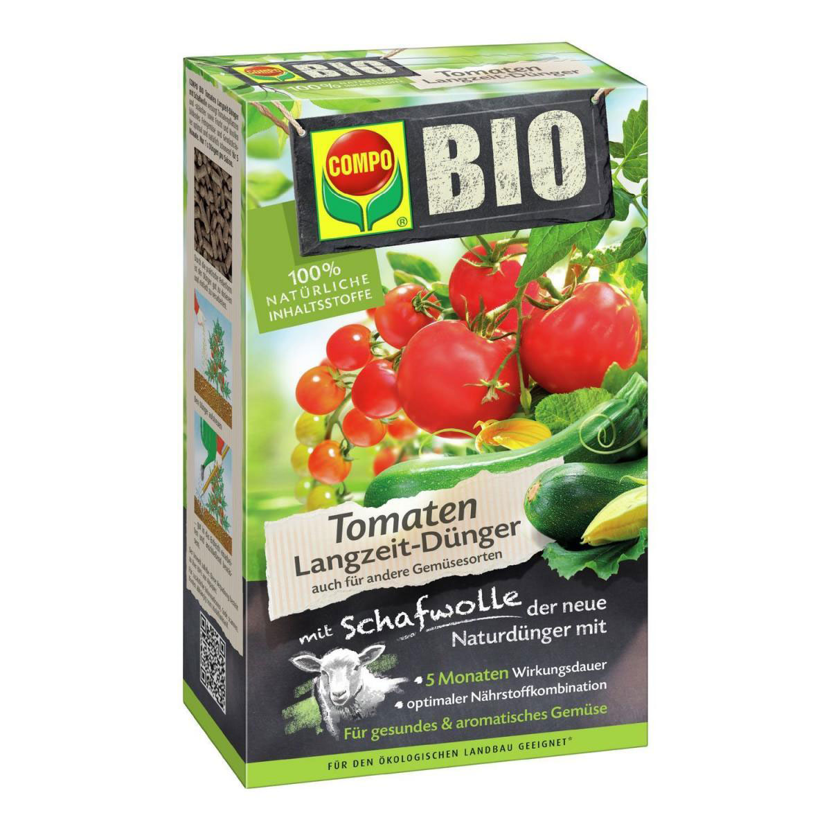 Compo BIO Tomaten Langzeit-Dünger mit Schafwolle 750 g