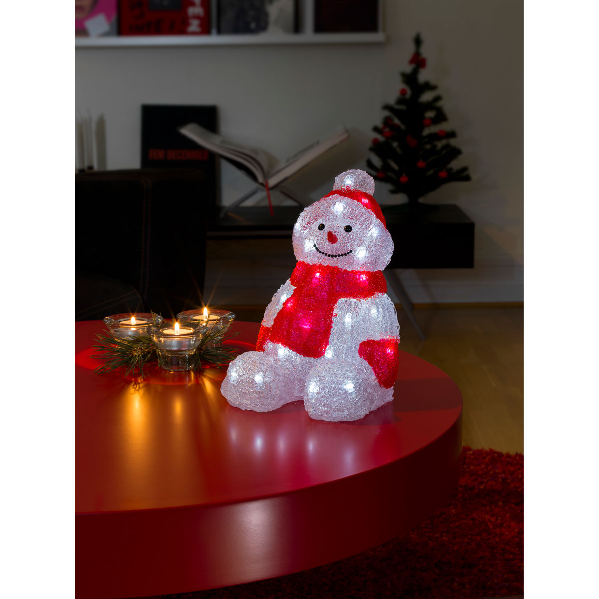 Konstsmide LED-Acryl Schneemann sitzend Bild 3