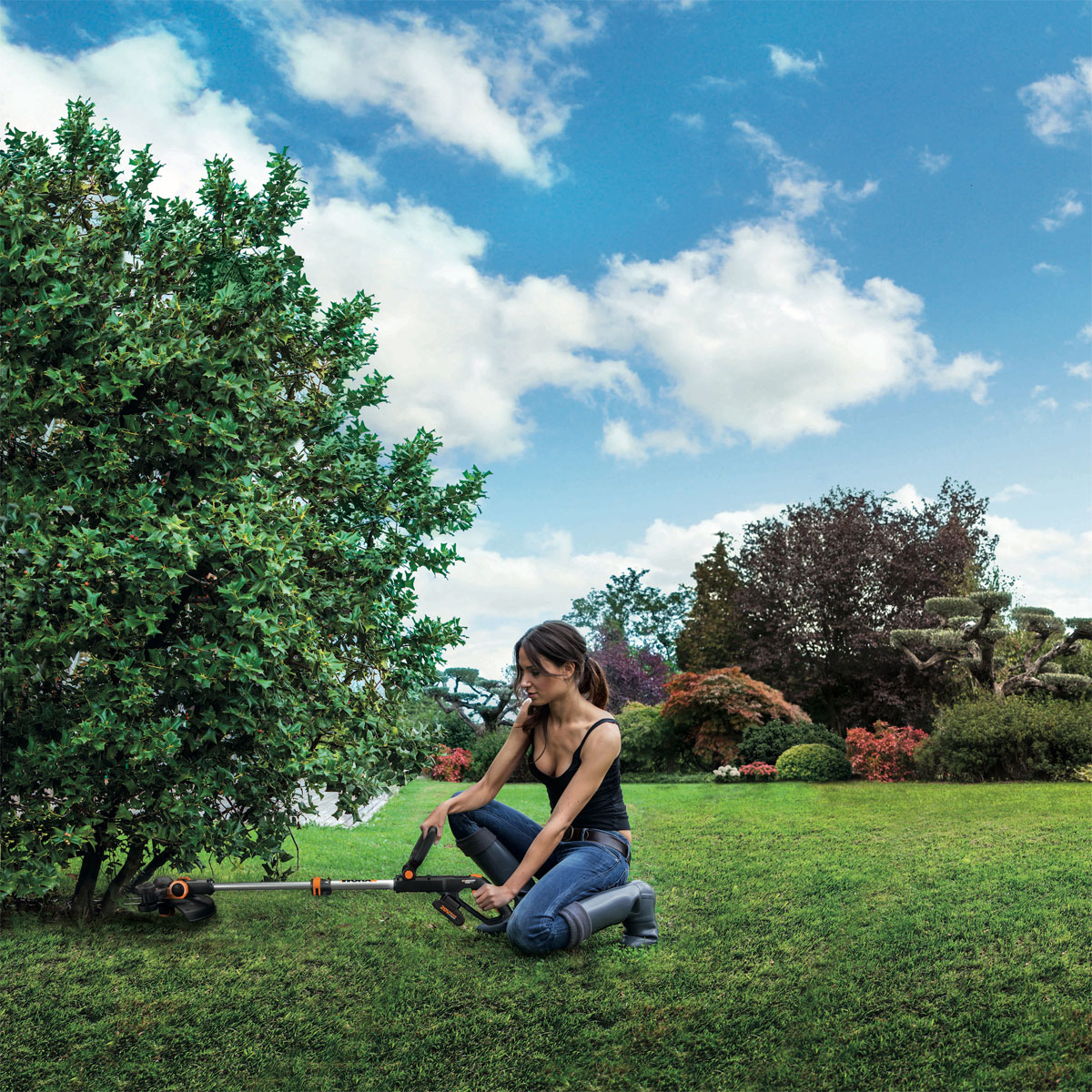 Worx Akku-Rasentrimmer-Set WG163E 6-teilig Bild 7