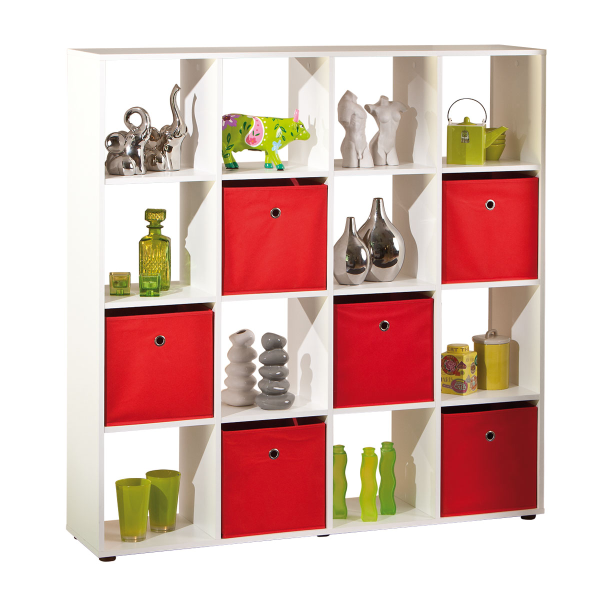 Raumteiler „Caboto 16“, weiß, 139x33x144 cm