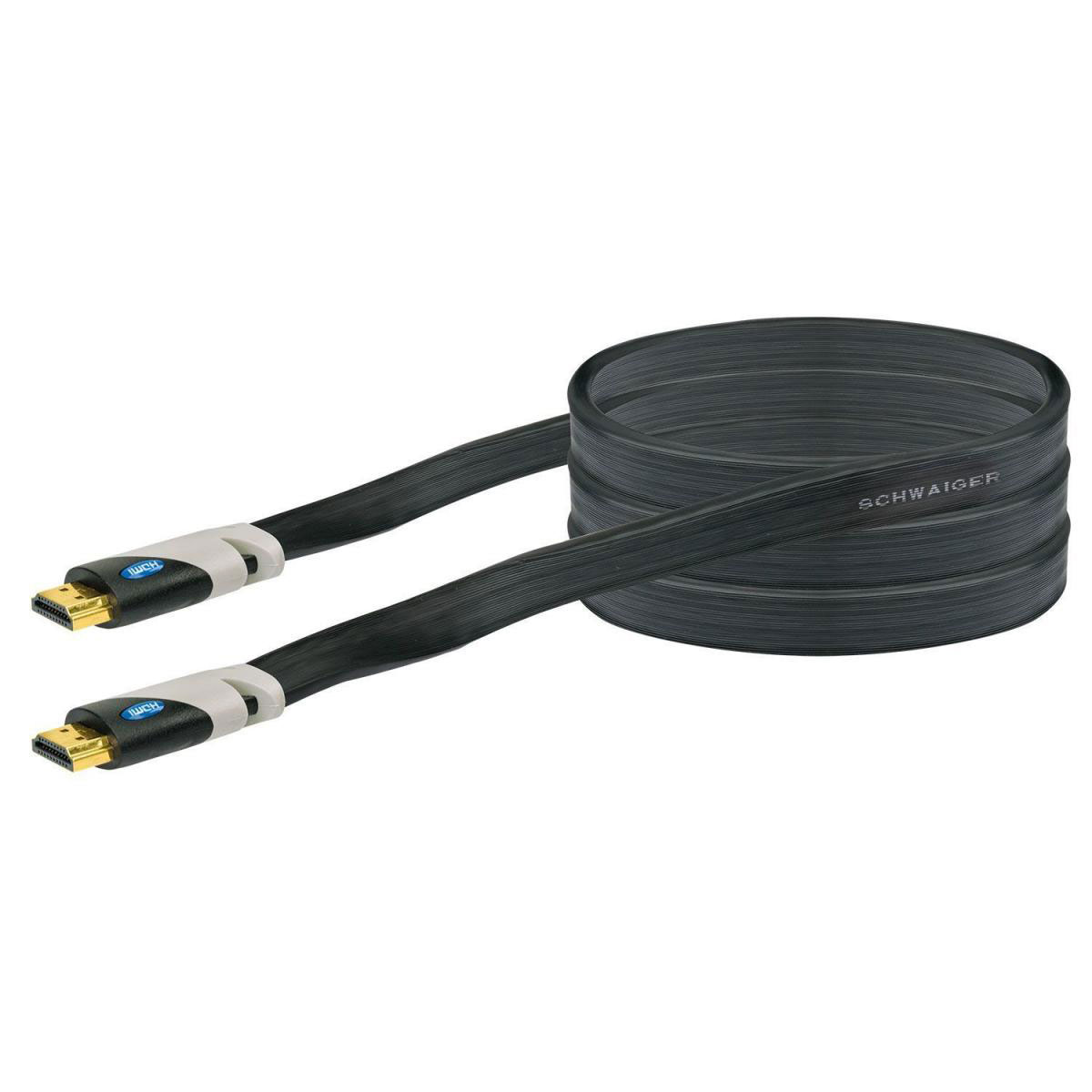 Schwaiger HDMI-Flachverbinder schwarz 1,5 m
